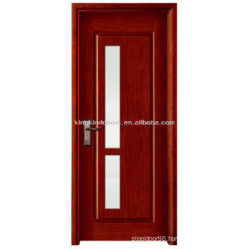 Simple Serie High Quality Wood Interior Door MJ-205 With Frosted Glass